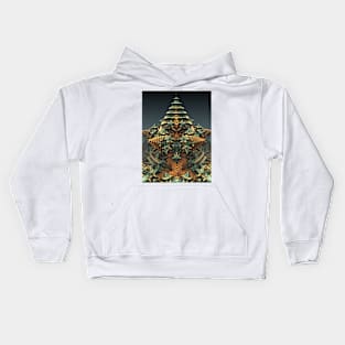 On point - Fractal - Mandelbulb - Manafold Art Kids Hoodie